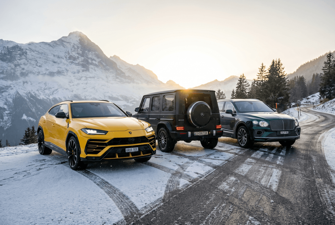 Luxury SUVs for the Alps: Lamborghini Urus vs. Mercedes G-Class vs. Bentley Bentayga
